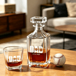 Personalised Balls Design Whiskey Decanter with Date Birthday Anniversary Father's Day Gift for Dad