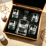 Personalised Balls Design Whiskey Decanter with Date Birthday Anniversary Father's Day Gift for Dad