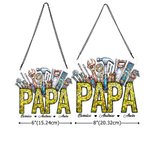 Personalized Repair Tool Acrylic Suncatcher Ornament with 1-12 Names Father's Day Birthday Gift for Dad Grandpa