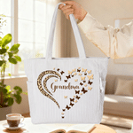 Bolsa de pana de gran capacidad con nombre personalizada con estampado de leopardo de colores Regalo de cumpleaños aniversario para mujer