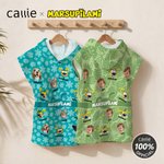 Personalized 1-6 Funny Marsupilami Face Photo Soft Quick Dry Hooded Beach Towel with Name Beach Holiday Gift for Kids | Callie × Marsupilami®