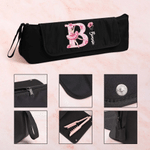 Gepersonaliseerd Ballet Geboorte Bloem Haar Tools Draagbare Reistas met Naam en Initialen Verjaardag Reis Cadeau voor Ballet Lover