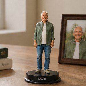 Gepersonaliseerd 3D fotobeeldje met voet en naam woondecoratie en herinnering condoleance cadeau voor familie vrienden en huisdierenliefhebbers