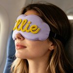 Personalized Multicolor Yarn Name Eye Mask with Name Daily Use Birthday Bridesmaid Gift for Sister Best Friends Family