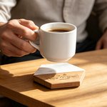Personalized King of The Grill Acacia Marble 11 Pcs Cutting Board Coaster Set with Bowl and Spoon Father's Day Gift for Dad Grandpa