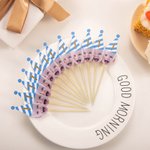 Personliga 12 st Cupcake Toppers med ansiktsfoto för dekoration av födelsedagskalas