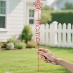 Henkilökohtainen Multi-Color Wire Rose otsikko Äitienpäivä Syntymäpäivä Vuosipäivä Lahja Äiti Isoäiti Isoäiti