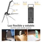 Luz de lectura con clip LED personalizada con flor de nacimiento y nombre regalo de cumpleaños para amantes de los libros