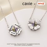 Personalized Birthstone emoji Scene Magnetic Necklace with Names Dainty Jewelry Mother's Day Anniversary Gift for Mom Grandma | Callie × emoji ™