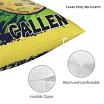 Personalised Cartoon Sport Character Design Soft Cushion Cover with Name Home Decor Game Day Team Gift for Tennis Pickleball Lover Player