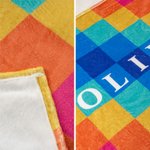 Gepersonaliseerde Pastel Rainbow Warme Fleece Deken met Naam Dagelijks Gebruik Verjaardag Verjaardag Baby Shower Gift voor Pasgeboren Moeder Grootmoeder