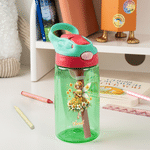 Personalized Birth Flower Fairy 16 oz Kid Water Bottle with Name Straw and Handle Back to School Birthday Holiday Gift for Girl