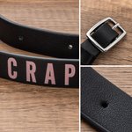 Personalized Multicolour Text PU Leather Horse Neck Strap Horseback Riding Use Training Birthday Gift for Equestrian Horse Owner Horse Rider