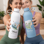 Personlig Fresh Yoga Posture 17 oz Isolerad vattenflaska med namn Daglig användning Födelsedagspresent för yogälskare