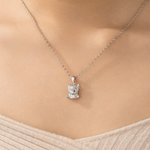 Personalized Highland Cow Love Birthstone Necklace Earrings Dainty Jewellery Daily Wear Birthday Gift for Women Highland Cow Lovers