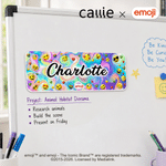 Personalisierte Playful emoji bunte Tafel Magnet mit Namen Klassenzimmer und Home Decor zurück zu Schule Geschenk für Lehrer Kinder| Callie × emoji ™