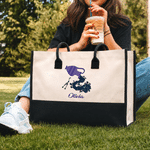 Costellazione personalizzata Borsa Tote di grande capacità con nome Scuola Lavoro Uso quotidiano Regalo di compleanno per un'amica