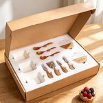 Personalized King of The Grill Acacia Marble 11 Pcs Cutting Board Coaster Set with Bowl and Spoon Father's Day Gift for Dad Grandpa