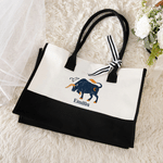 Costellazione personalizzata Borsa Tote di grande capacità con nome Scuola Lavoro Uso quotidiano Regalo di compleanno per un'amica
