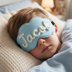 Personalized Multicolor Yarn Name Eye Mask with Name Daily Use Birthday Bridesmaid Gift for Sister Best Friends Family