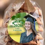 Personalized Graduation Photo Waterproof Stickers with Name and Year Favor Label Celebration Graduation Party Decor for 2026 Graduates Classmates