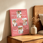 Personalised Dog Paw Watercolour Photo Giclee Canvas Prints Home Decor Memorial Gift for Pet Lover Family