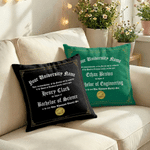 Personalized High School College Graduation Diploma Soft Throw Pillow Cover with Name and School Name Room Decor Graduation Gift for Graduates