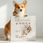 Photo d'aquarelle d'animal de compagnie Minimalist Canvas Prints with Name Home Decor Ship from USA Memorial Daily Gift for Pet Lovers (Cadeau quotidien de commémoration pour les amoureux des animaux)