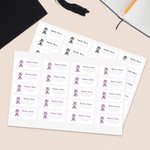 Personlig Mortarboard Graduation Sticker med namnår och adress Festivaldekoration Graduation Favor Gift för klass 2026 Graduates