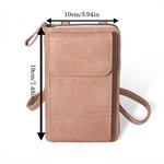 Personalizzato Multicolore Cheerleading Girl PU Leather Phone Wallet Crossbody Bag with Name Birthday Team Gift for Her
