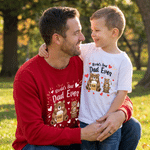 Personalizada Mejor Papá del Mundo Corazón de Osos Camiseta Multicolor Sudadera con Nombres Uso Diario Día del Padre Cumpleaños Regalo para Papá Esposo Niño