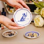Personalised Hand Painted Pet Photo Checkerboard Jewellery Dish with Name Daily Use Birthday Pet Memorial Gift for Dog Cat Owner Pet Lover