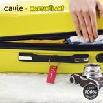 Etichetta per bagagli personalizzata con testo Leopardo a coda lunga Marsupilami Regalo di compleanno per gli amanti dei viaggi in famiglia | Callie × Marsupilami®