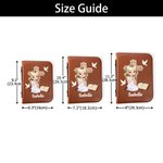 Personalized Cartoon Prayer Character Cross PU Leather Bible Book Cover with Zipper and Carry Handle Baptism Religious Day Gift for Christians Women
