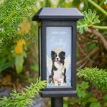 Forever in My Heart - Personalised Rainbow Bridge Pet Memorial Solar Light with Photo Name & Date Memorial Gift for Beloved Pet