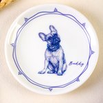 Personalised Hand Painted Pet Photo Checkerboard Jewellery Dish with Name Daily Use Birthday Pet Memorial Gift for Dog Cat Owner Pet Lover