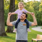 Personalised Best Dad Heart Watercolour Photo T-shirt Sweatshirt Hoodie with Text Everyday Wear Father's Day Birthday Gift for Dad Grandpa