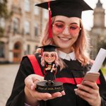 Gepersonaliseerd Mini 3D Afstudeer Fotobeeldje Plaquette met Tekst Verjaardag Afstuderen Keepsake Verjaardagscadeau voor Afgestudeerden