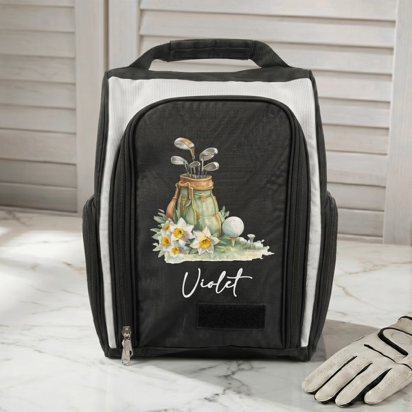Borsa porta scarpe da golf personalizzata con nome Golf Club Regalo di compleanno per giocatore amante del golf