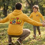 Personalised Best Dad Heart Watercolour Photo T-shirt Sweatshirt Hoodie with Text Everyday Wear Father's Day Birthday Gift for Dad Grandpa