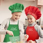Ensemble tablier et toque de chef pour enfants