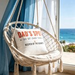 Personalised Go Sit Over There Multicolor Text Soft Cushion Cover with Remote Pocket Birthday Father's Day Housewarming Gift for Dad Family