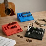 Personalised Multicolor 3D Printed Name Guitar Pick Capo Holder Plectrum Storage Box Music Studio Decor Birthday Gift for Musician Guitar Player