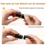 Gepersonaliseerde Eierstempel met Kippensilhouet en Naam met Voedselveilige Inkt en Doos Verjaardagscadeau voor Familie Boeren en Fokkers