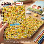 Personlig Lekfull emojiscen A5 Spiralanteckningsbok med namn och text Daglig användning Födelsedagspresent för barn Elever | Callie × emoji ™