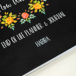Personalised Fuck I’m Dead Watercolor Floral A5 Spiral Notebook with Name Souvenir Memorial Gift for Senior Family