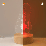 Guitare personnalisée porte médiator à LED multicolore veilleuse avec nom Anniversaire Studio de musique Cadeau pour joueur de guitare