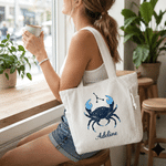 Personalised Constellation Large Capacity Corduroy Tote Bag with Name Daily Use Birthday Gift for Women Besties