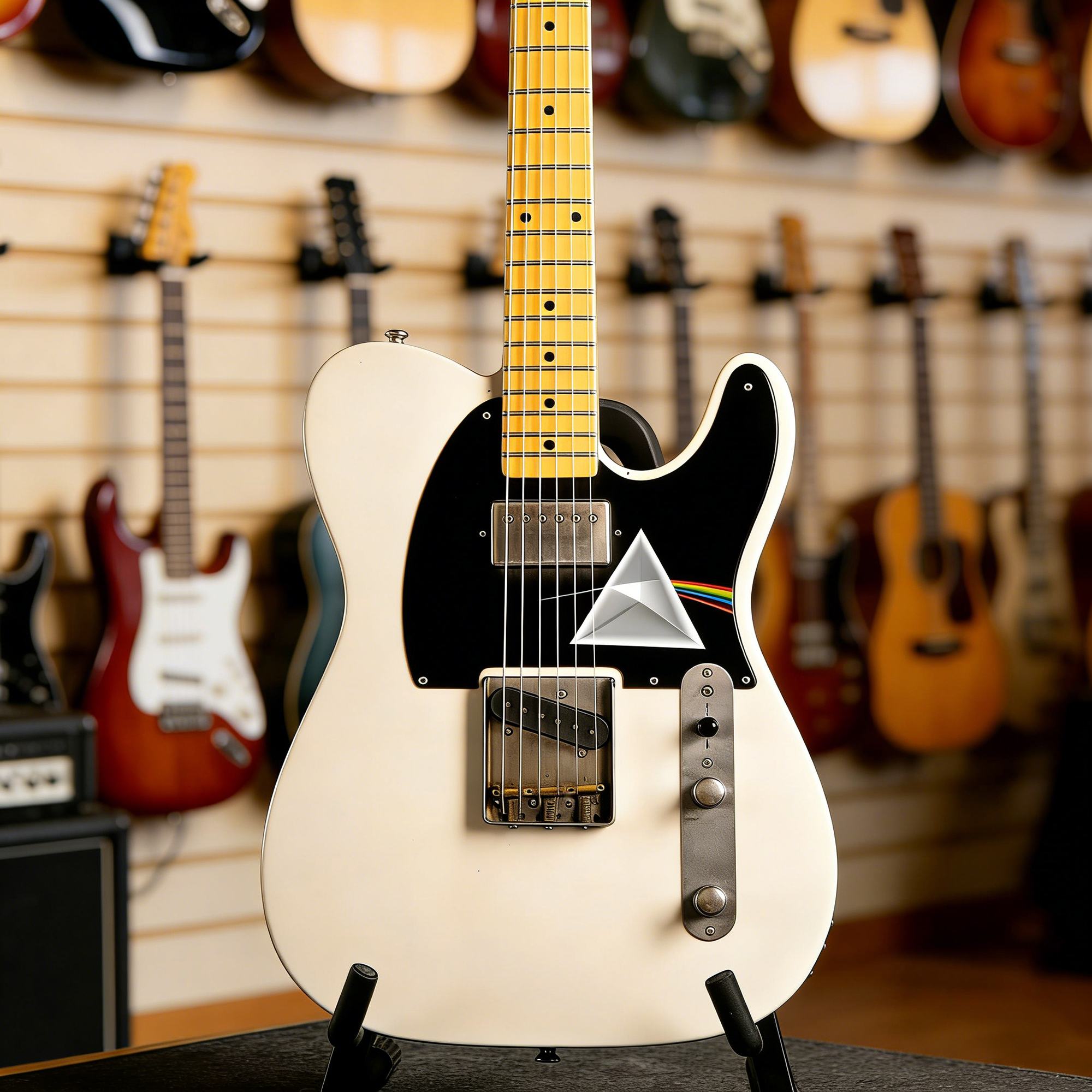 Personalisierte Foto Design Gitarre Pick Guard für Tele Strat mit Schraube Geburtstag Musik Festival Geschenk für Gitarrist Musikliebhaber