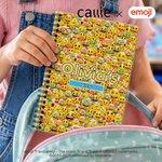 Personlig Lekfull emojiscen A5 Spiralanteckningsbok med namn och text Daglig användning Födelsedagspresent för barn Elever | Callie × emoji ™
